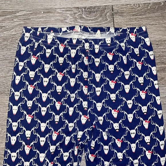 Roberta roller rabbit size 10 Christmas pajama pants navy blue reindeer - Picture 2 of 7